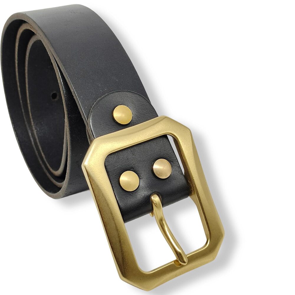 3326 Heavy Duty Single Prong Square Belt Buckle 1.6 inch 40MM Solid Brass